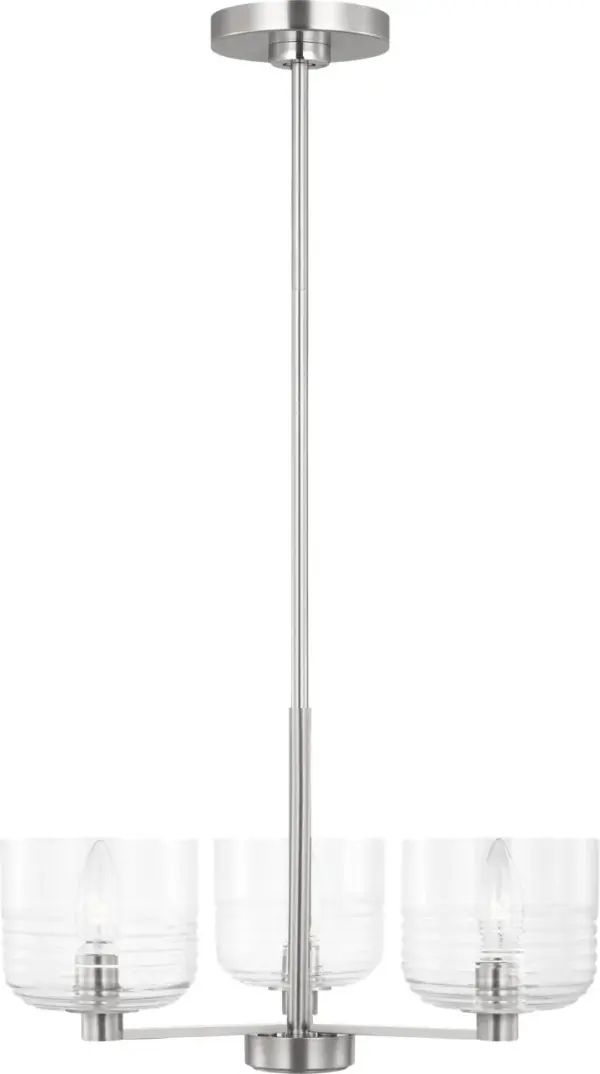 Lochdale Small Chandelier in Brushed Nickel - Image 2