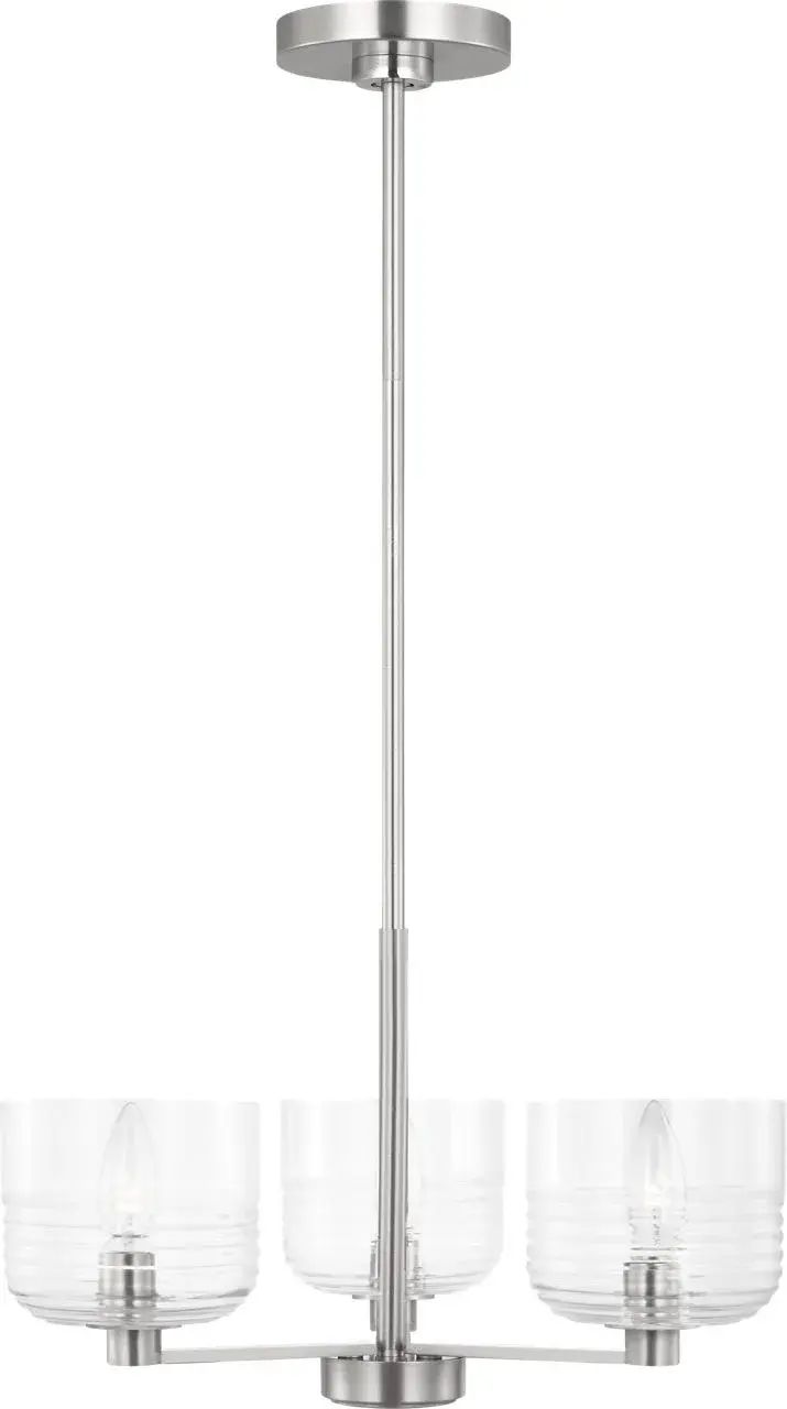 Lochdale Small Chandelier in Brushed Nickel - Image 2