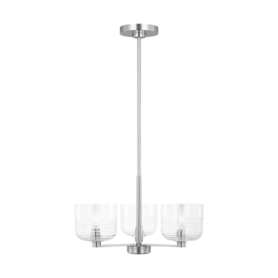 Lochdale Small Chandelier in Brushed Nickel - Image 3
