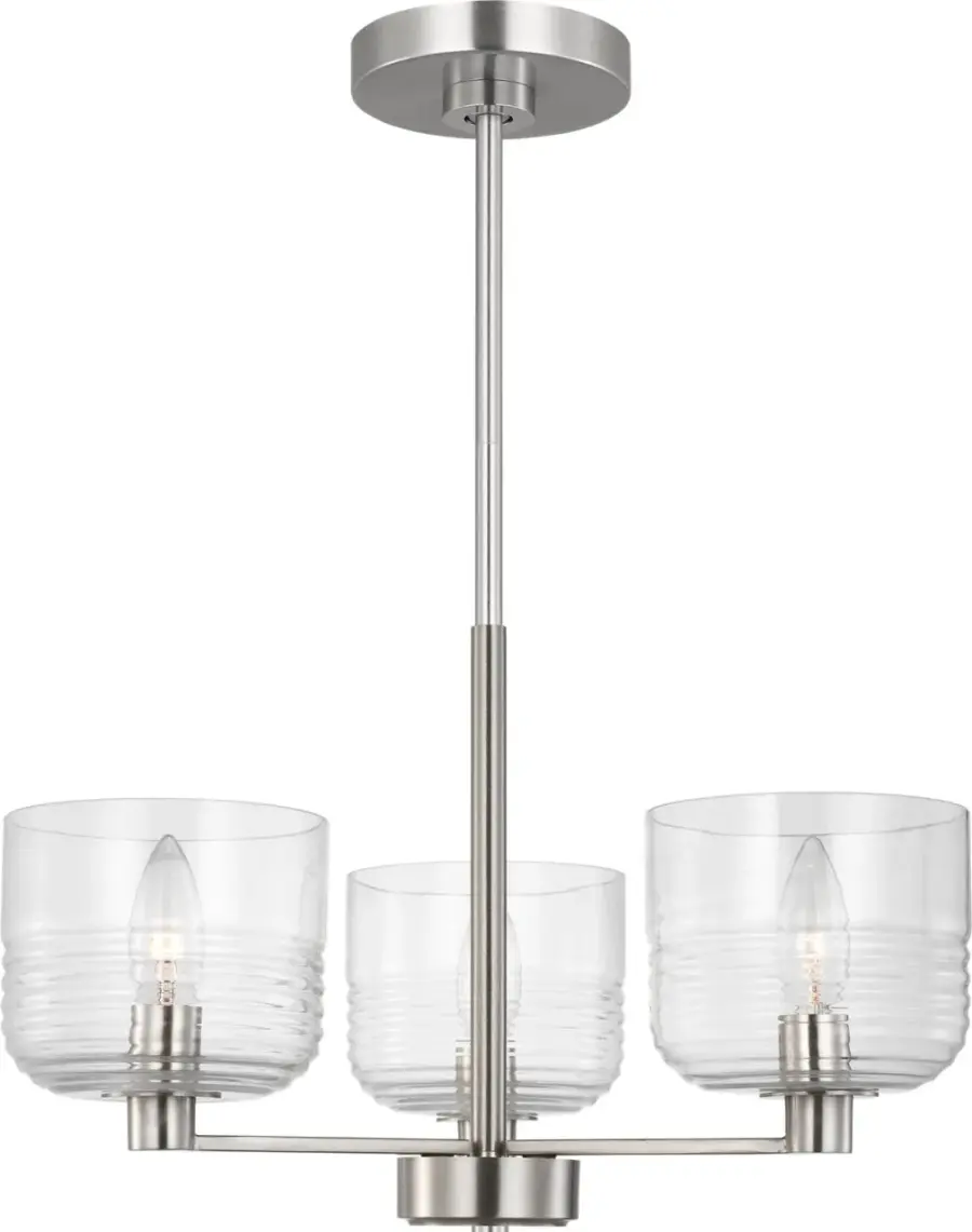 Lochdale Small Chandelier in Brushed Nickel - Image 4