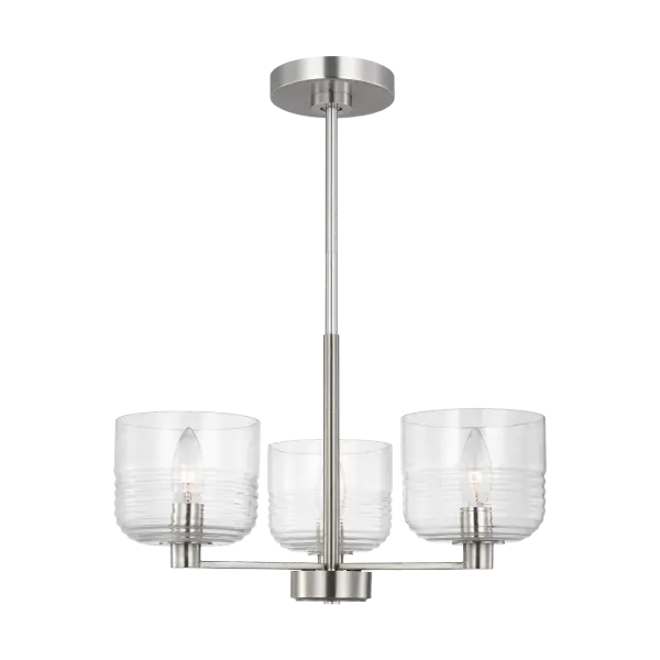 Lochdale Small Chandelier in Brushed Nickel - Image 5