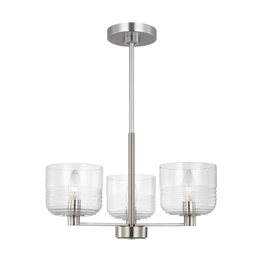 Lochdale Small Chandelier in Brushed Nickel - Image 5