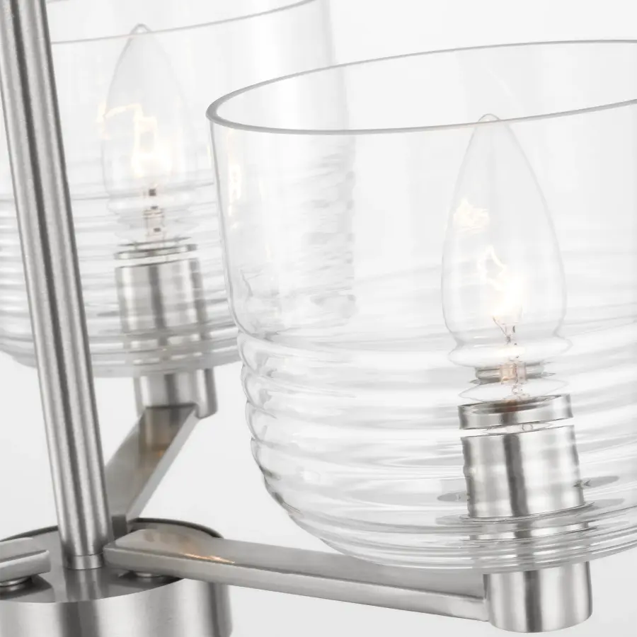 Lochdale Small Chandelier in Brushed Nickel - Image 7