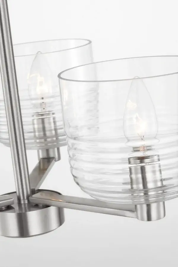 Lochdale Small Chandelier in Brushed Nickel - Image 8