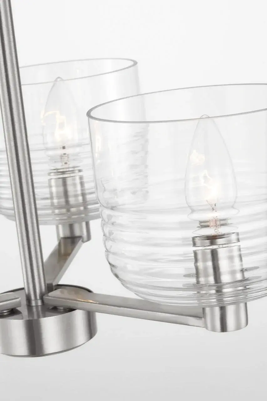 Lochdale Small Chandelier in Brushed Nickel - Image 8