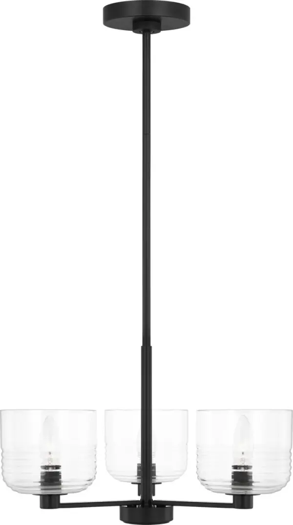 The Lochdale Small Chandelier brings sophisticated style to compact spaces with its midnight black finish. Perfect for intimate dining areas, breakfast nooks, or bedrooms where a full-size chandelier would overwhelm.