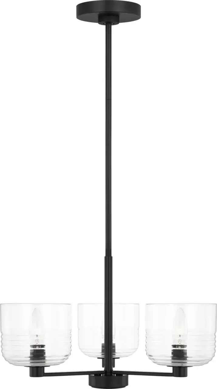 Lochdale Small Chandelier in Midnight Black - Image 1