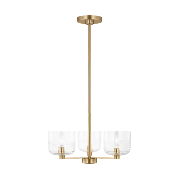 The Lochdale Small Chandelier brings refined elegance to compact spaces with its satin brass finish and transitional design. Perfect for intimate dining areas, breakfast nooks, or bedrooms where a touch of sophistication is desired.