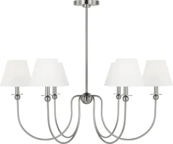 Elsay Large Chandelier in Brushed Nickel - Image 1