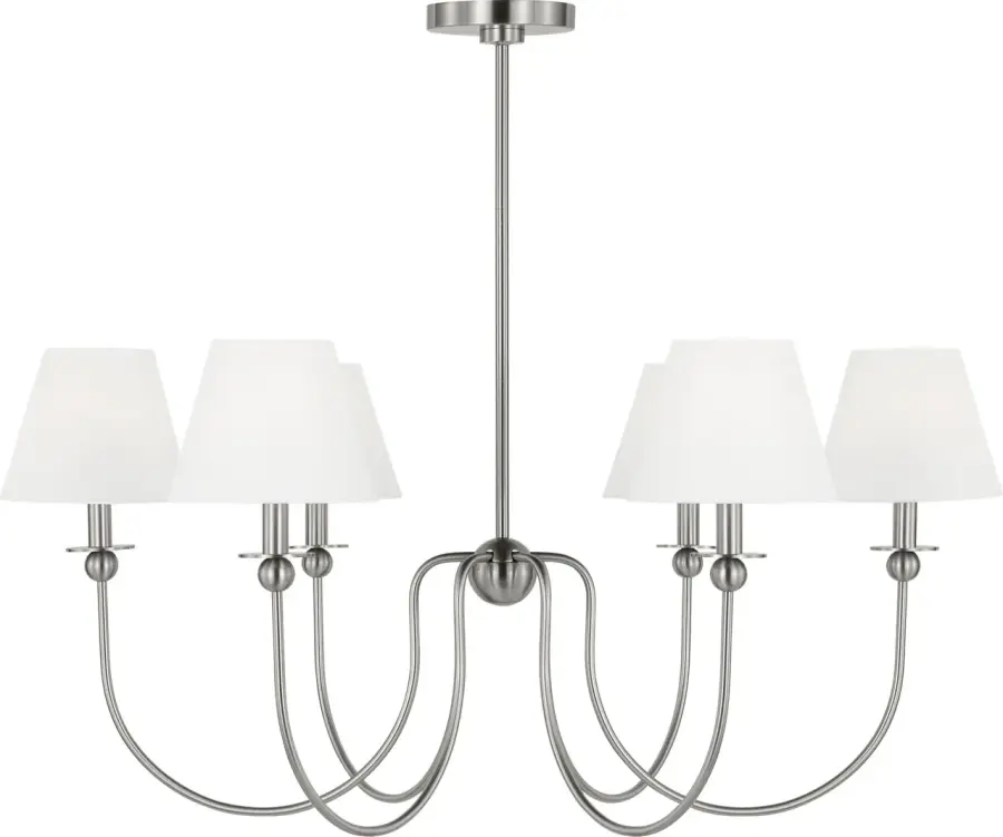 Elsay Large Chandelier in Brushed Nickel - Image 1