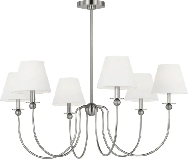 Elsay Large Chandelier in Brushed Nickel - Image 2