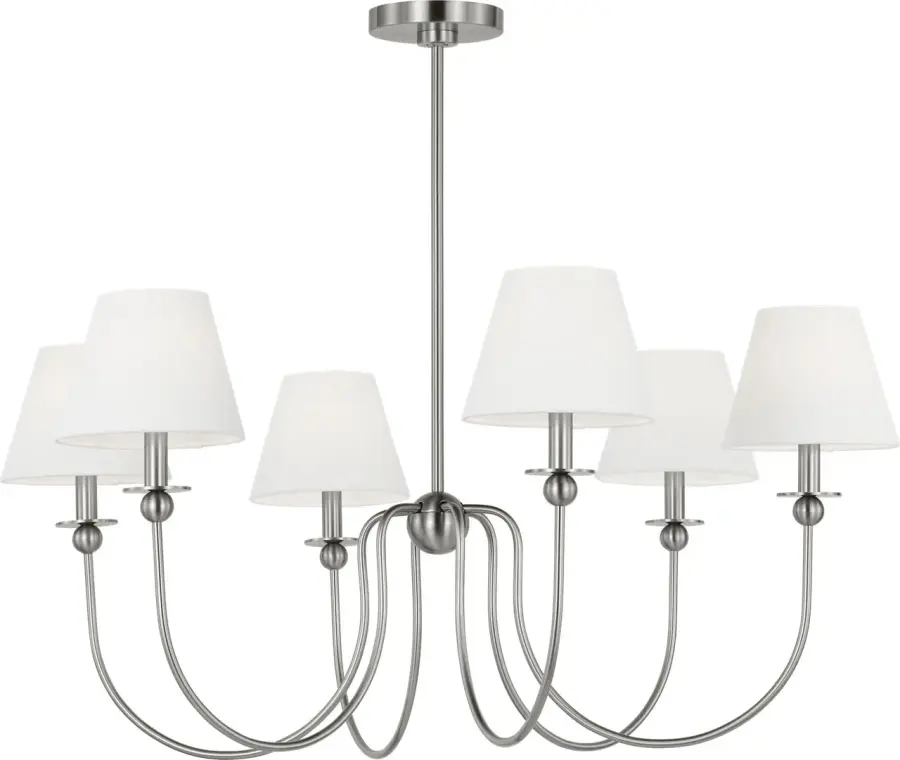 Elsay Large Chandelier in Brushed Nickel - Image 2