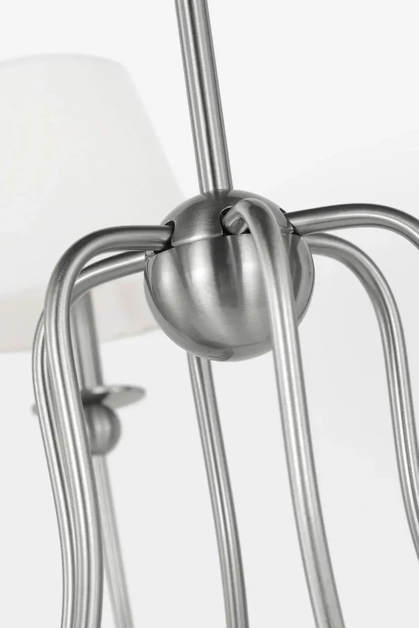 Elsay Large Chandelier in Brushed Nickel - Image 3