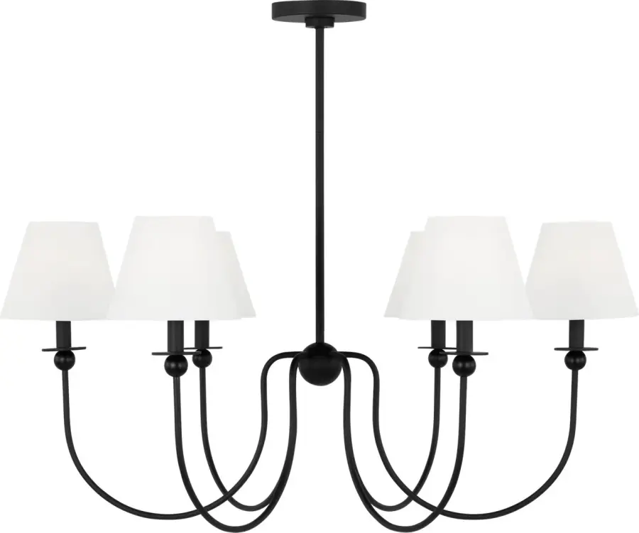 Elsay Large Chandelier in Midnight Black - Image 2