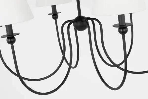 Elsay Large Chandelier in Midnight Black - Image 3