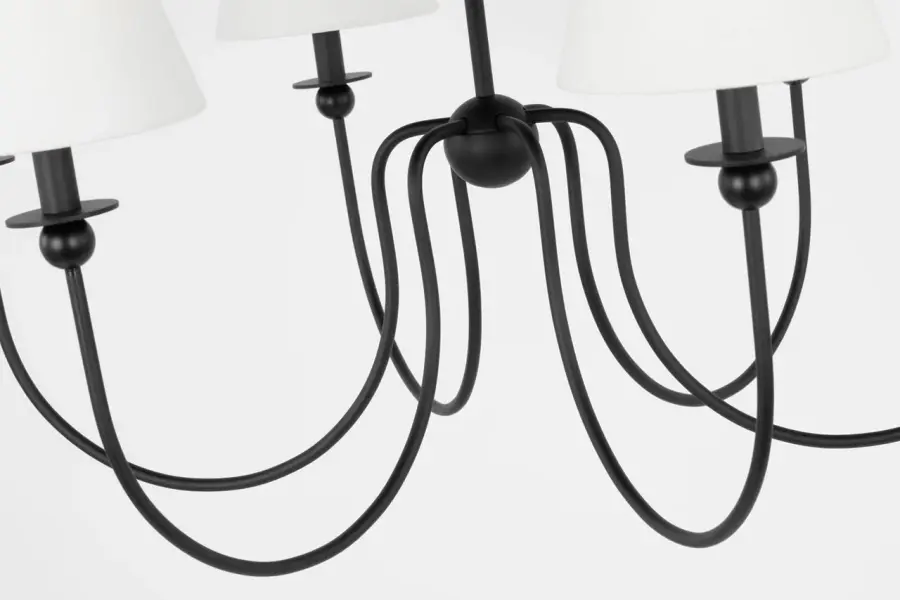 Elsay Large Chandelier in Midnight Black - Image 3
