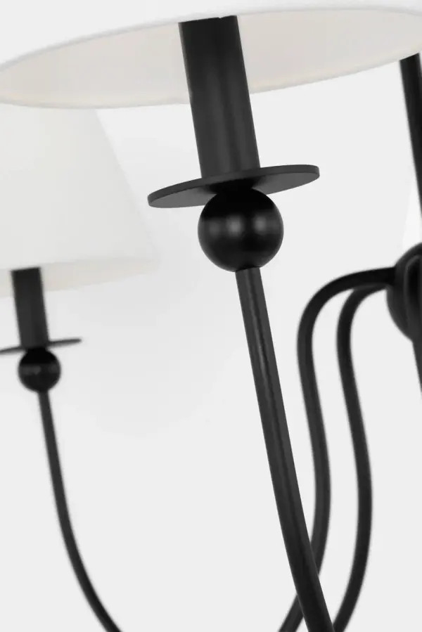 Elsay Large Chandelier in Midnight Black - Image 4