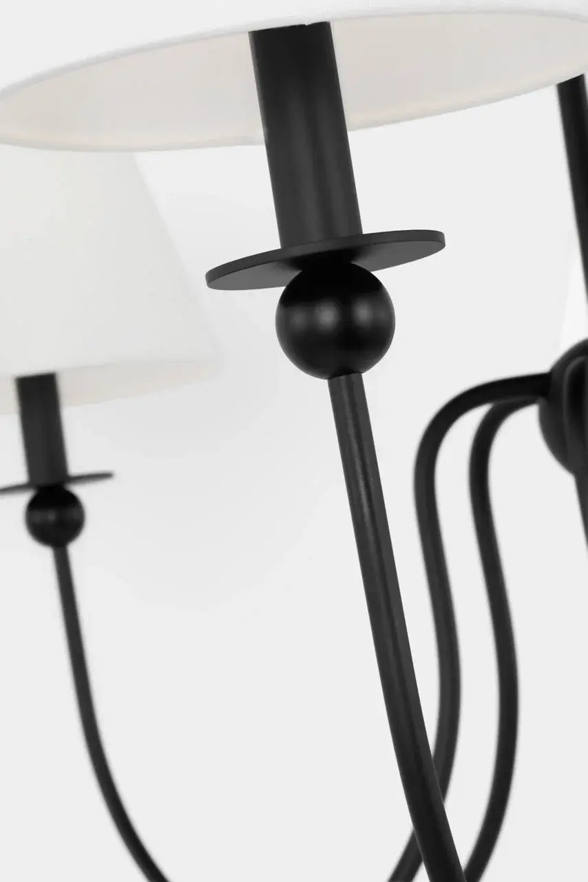 Elsay Large Chandelier in Midnight Black - Image 4