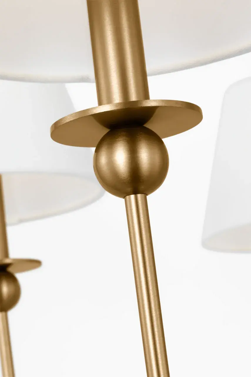 Elsay Large Chandelier in Satin Brass - Image 3