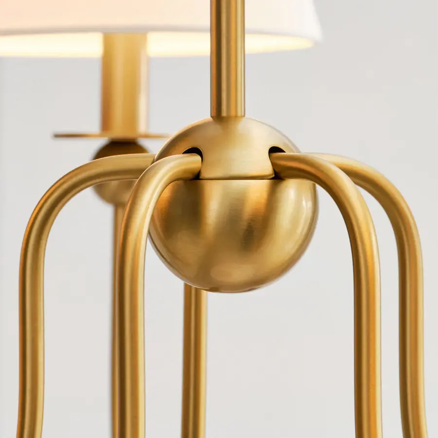 Elsay Large Chandelier in Satin Brass - Image 7