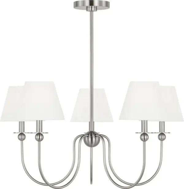 Elsay Medium Chandelier in Brushed Nickel - Image 1
