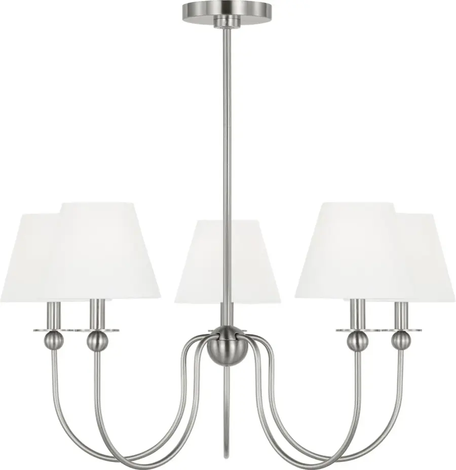 Elsay Medium Chandelier in Brushed Nickel - Image 1
