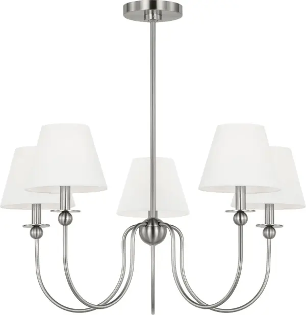 Elsay Medium Chandelier in Brushed Nickel - Image 2