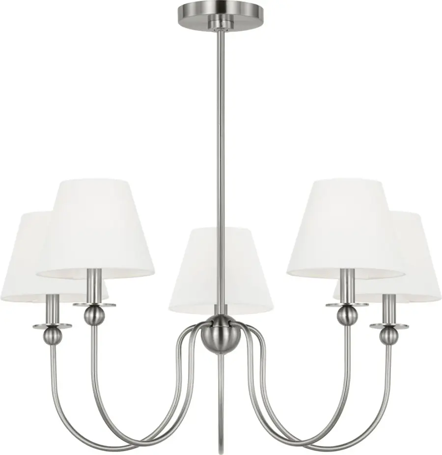 Elsay Medium Chandelier in Brushed Nickel - Image 2