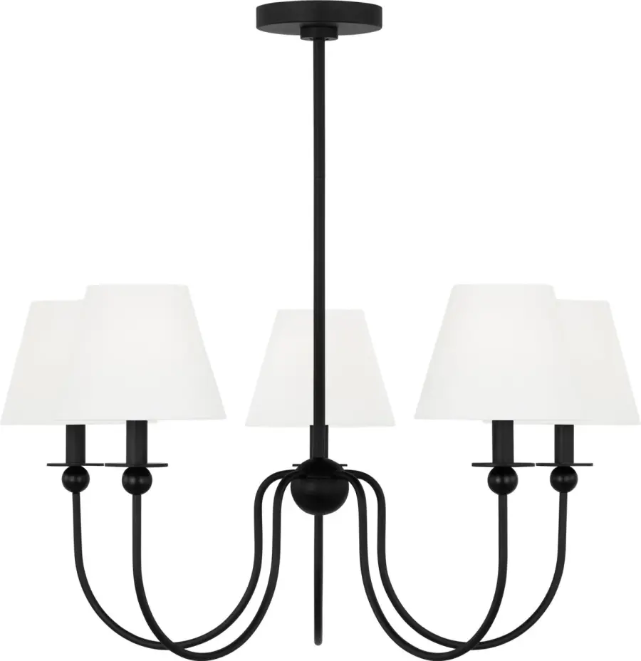 Elsay Medium Chandelier in Midnight Black - Image 1