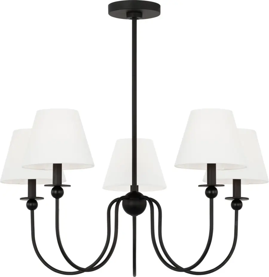 Elsay Medium Chandelier in Midnight Black - Image 2