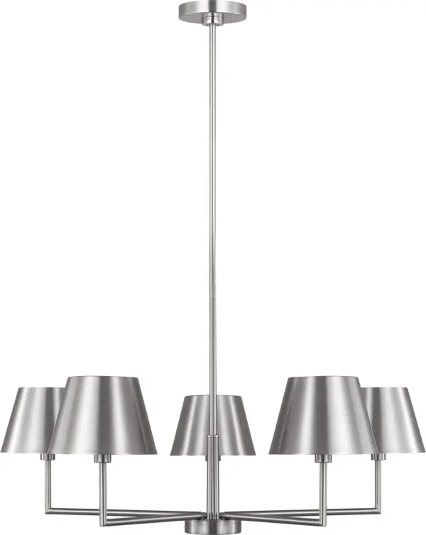 Ender Medium Chandelier in Brushed Nickel - Image 1