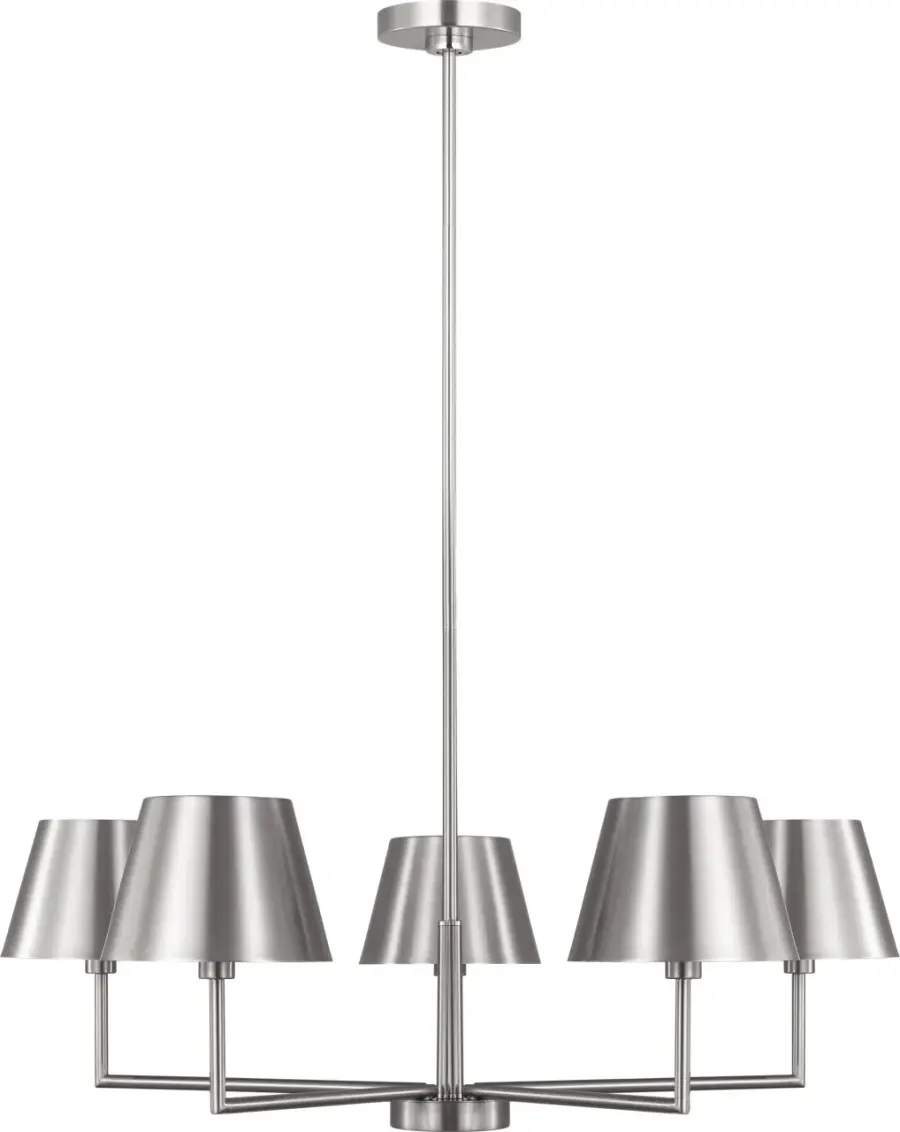 Ender Medium Chandelier in Brushed Nickel - Image 1