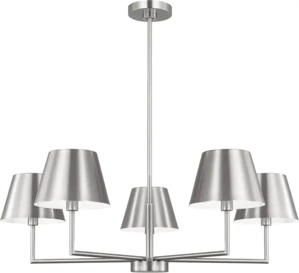 Ender Medium Chandelier in Brushed Nickel - Image 2