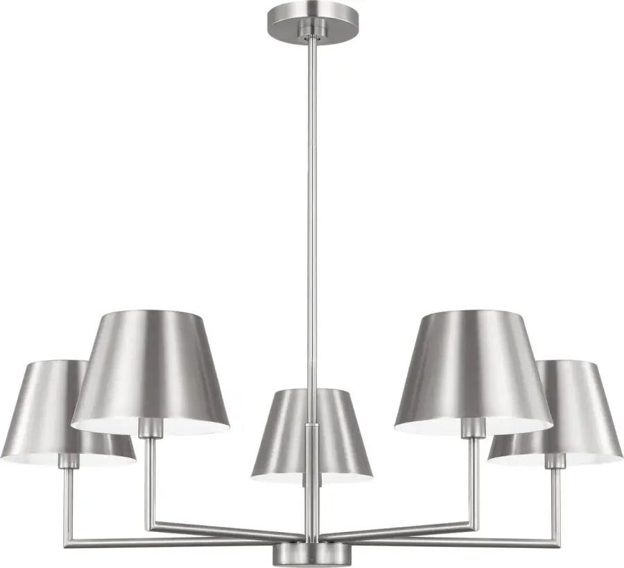 Ender Medium Chandelier in Brushed Nickel - Image 2