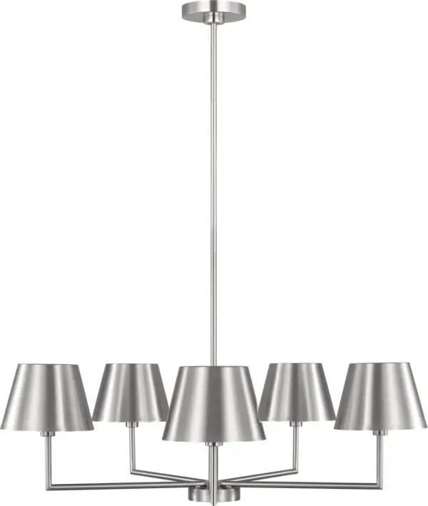 Ender Medium Chandelier in Brushed Nickel - Image 3