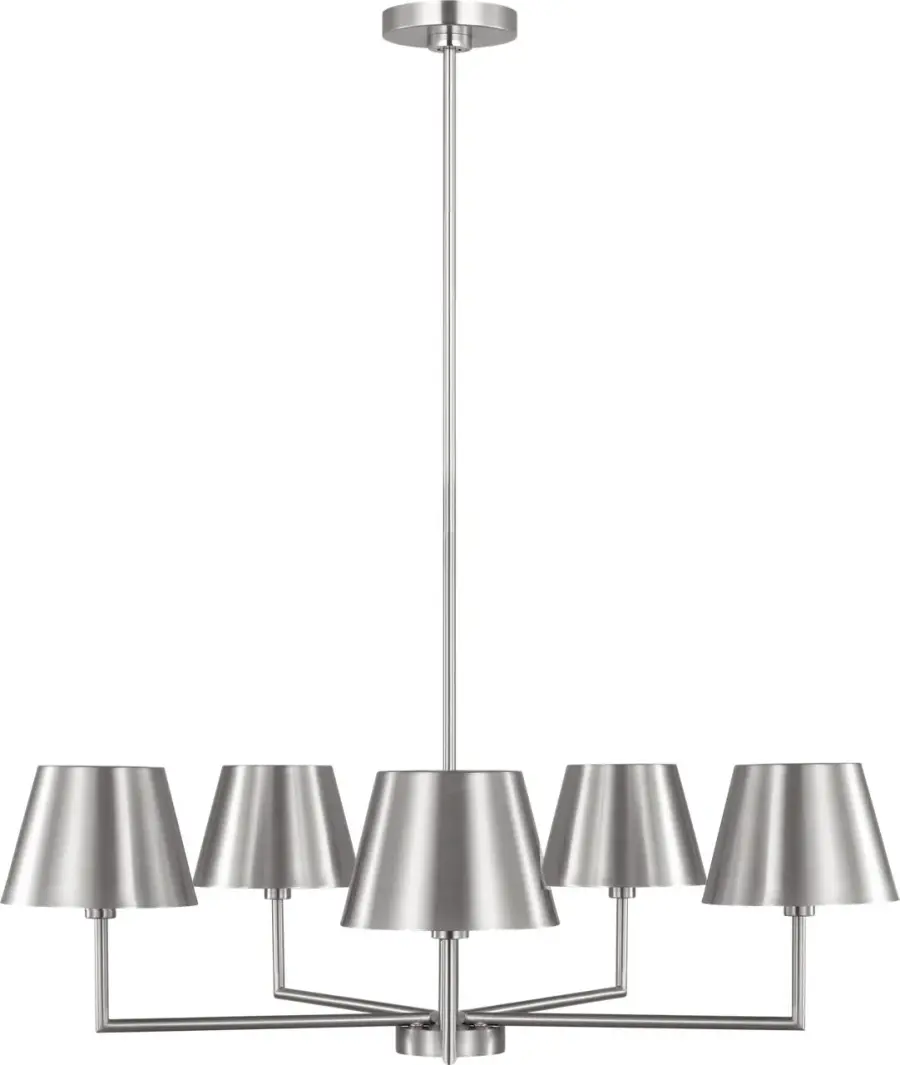 Ender Medium Chandelier in Brushed Nickel - Image 3