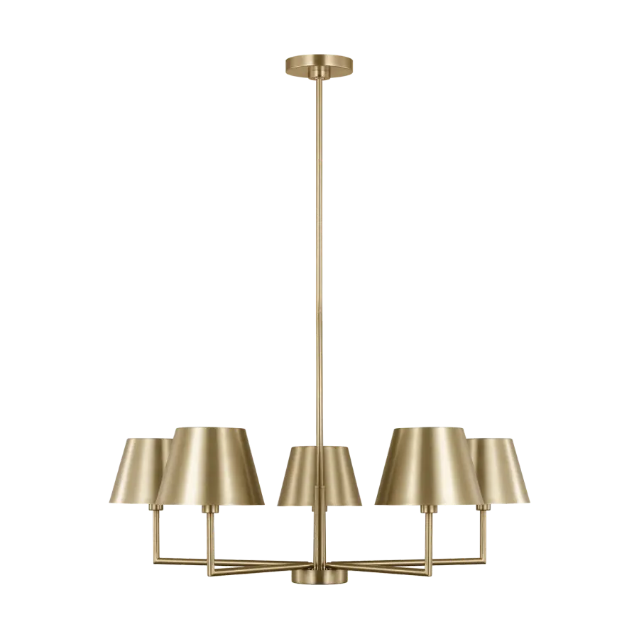 Ender Medium Chandelier in Satin Brass - Image 1
