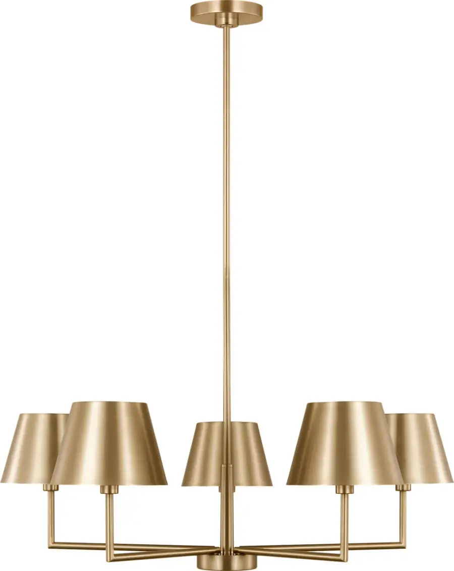 Ender Medium Chandelier in Satin Brass - Image 2