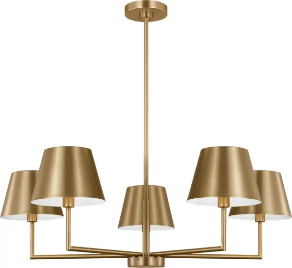 Ender Medium Chandelier in Satin Brass - Image 3