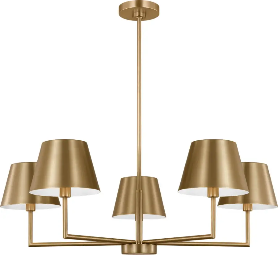 Ender Medium Chandelier in Satin Brass - Image 3