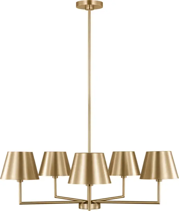 Ender Medium Chandelier in Satin Brass - Image 4