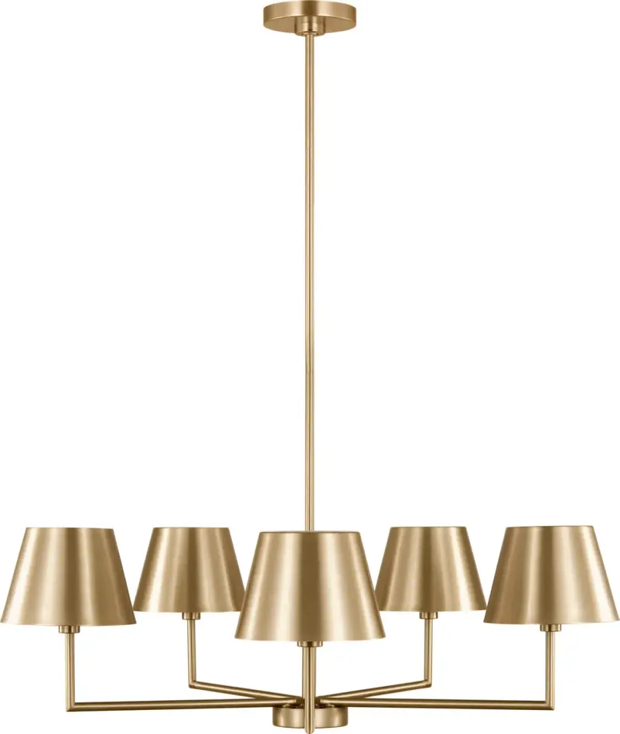 Ender Medium Chandelier in Satin Brass - Image 4