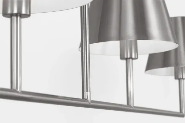 Ender Large Linear Chandelier in Brushed Nickel - Image 5