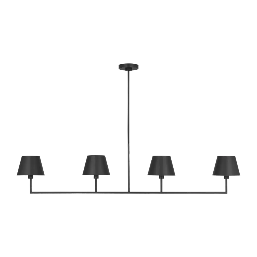 Ender Large Linear Chandelier in Midnight Black - Image 1