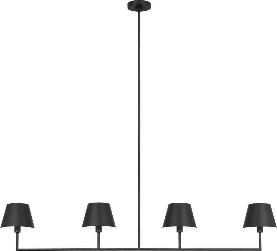 Ender Large Linear Chandelier in Midnight Black - Image 2