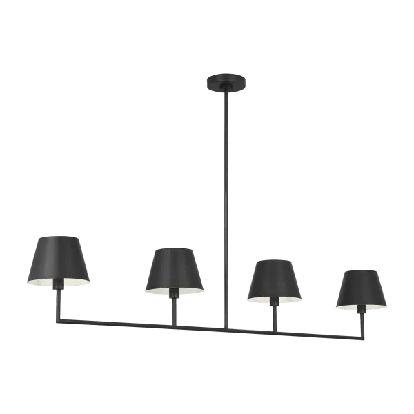 Ender Large Linear Chandelier in Midnight Black - Image 3