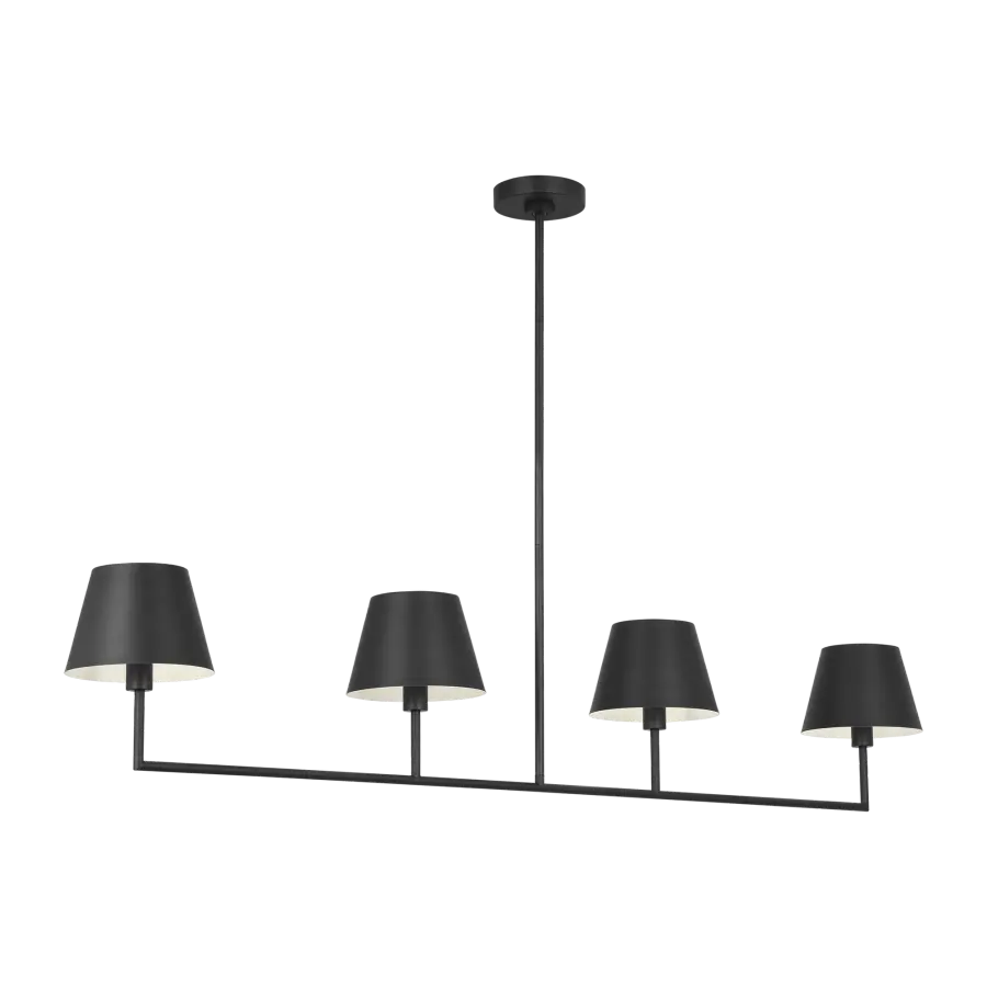 Ender Large Linear Chandelier in Midnight Black - Image 3