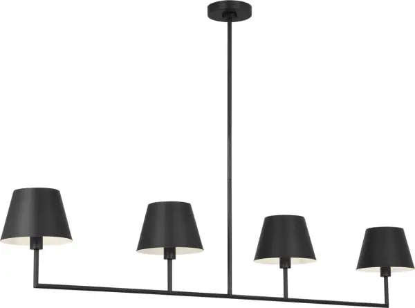 Ender Large Linear Chandelier in Midnight Black - Image 4