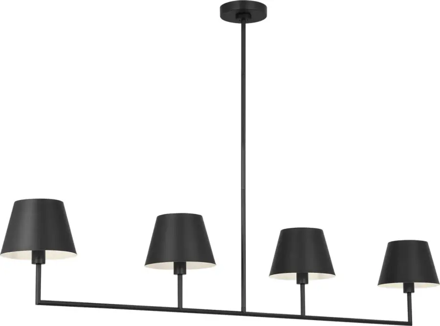 Ender Large Linear Chandelier in Midnight Black - Image 4