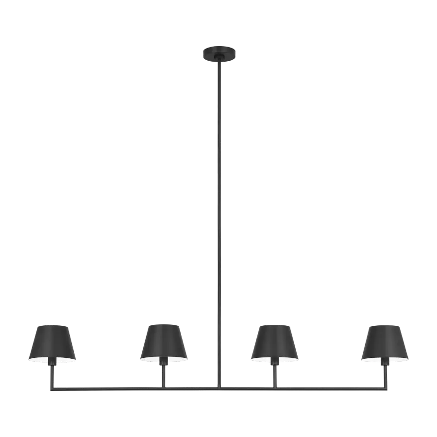 Ender Large Linear Chandelier in Midnight Black - Image 5
